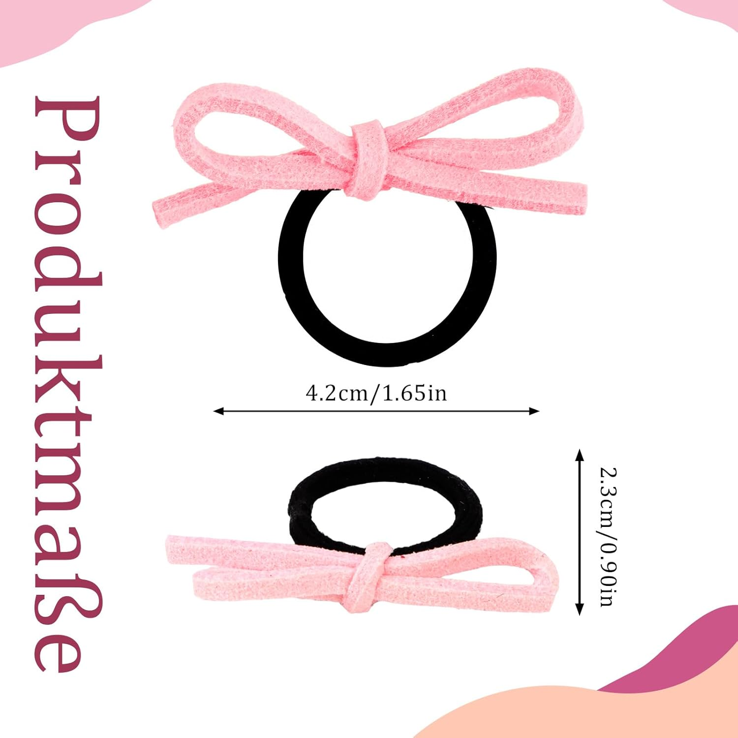 EXIPSAT Pack of 4, 40 Small Butterfly Hair Elastics, Colourful Scrunchies Hair Bobbles for Girls image number 6