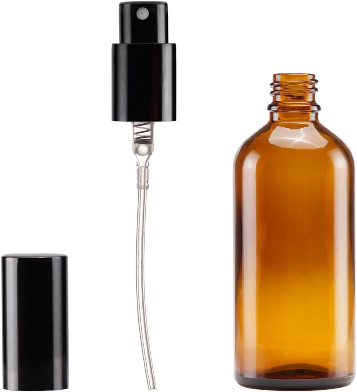 YIZHAO Amber Glass Spray Bottles 4Oz, with Small Fine Mist Spray, Metal Cap, Refillable for Essential Oil,Travel,Cleaning,Perfume,Aromatherapy,Makeup &ndash; 9 Pcs image number 1