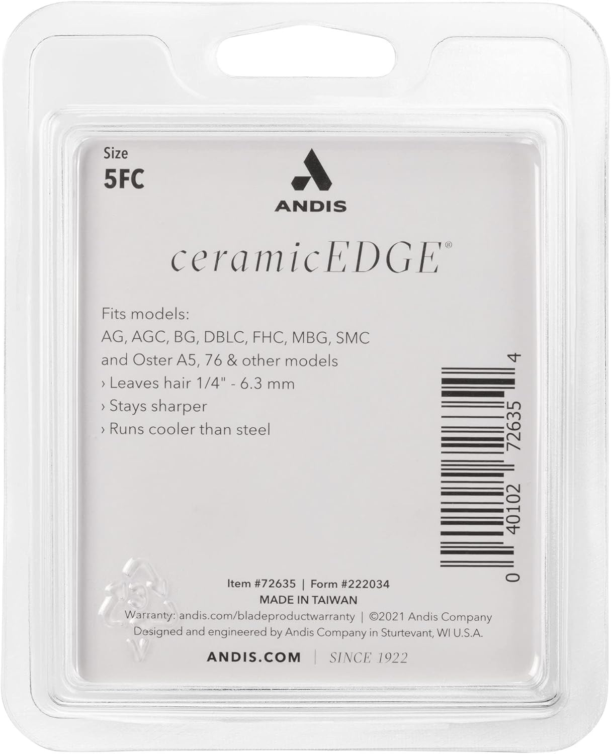 Andis Blade Ceramicedge - Size 5FC image number 3