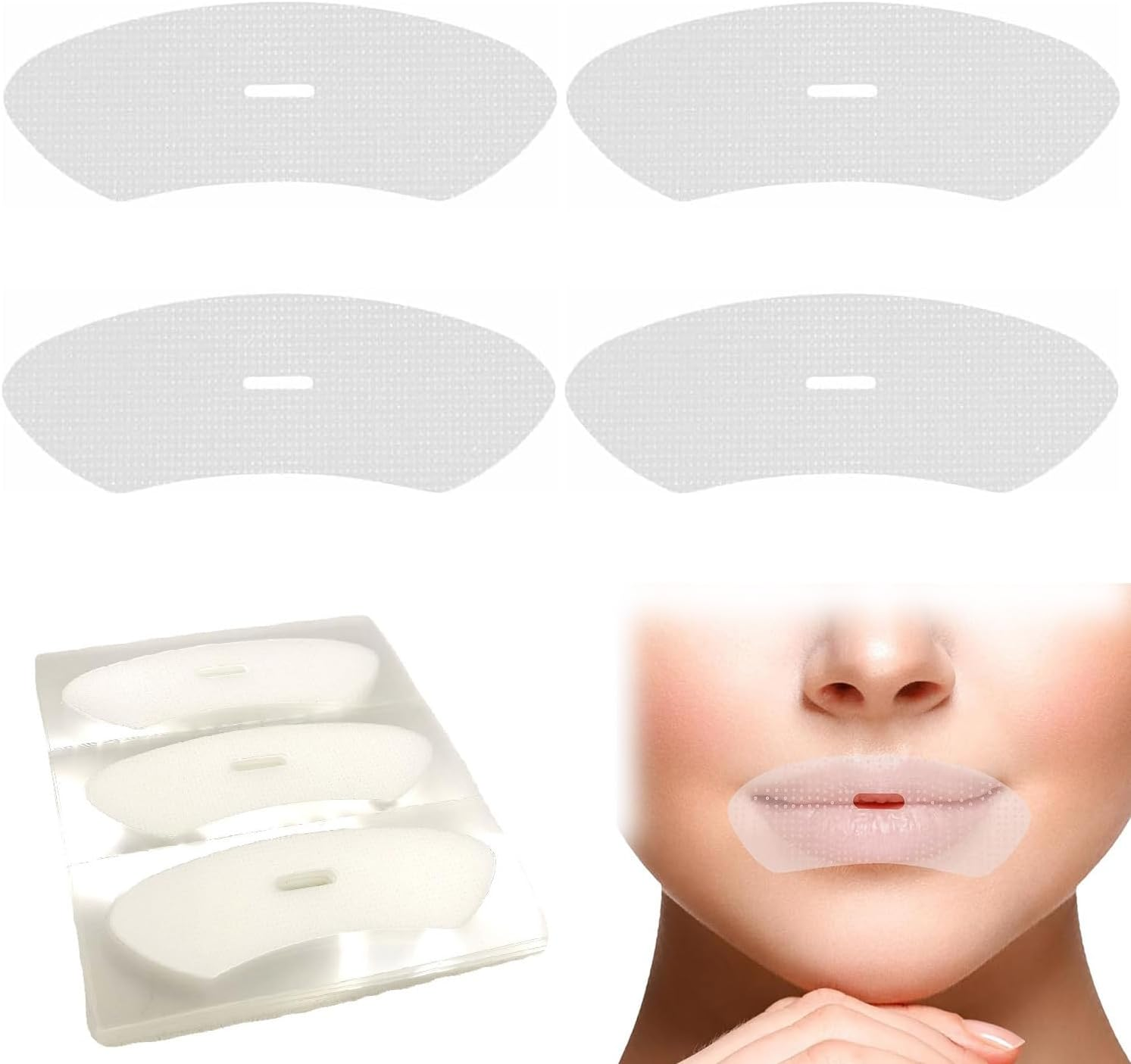 120Pcs Mouth Tape Sleep Strips, Adults and Children Sleep with Closed Mouth Patches, Open Mouth Breathing Correction Patches, Open Mouth Breathing Correction Patches, Snoring Reduction image number 4