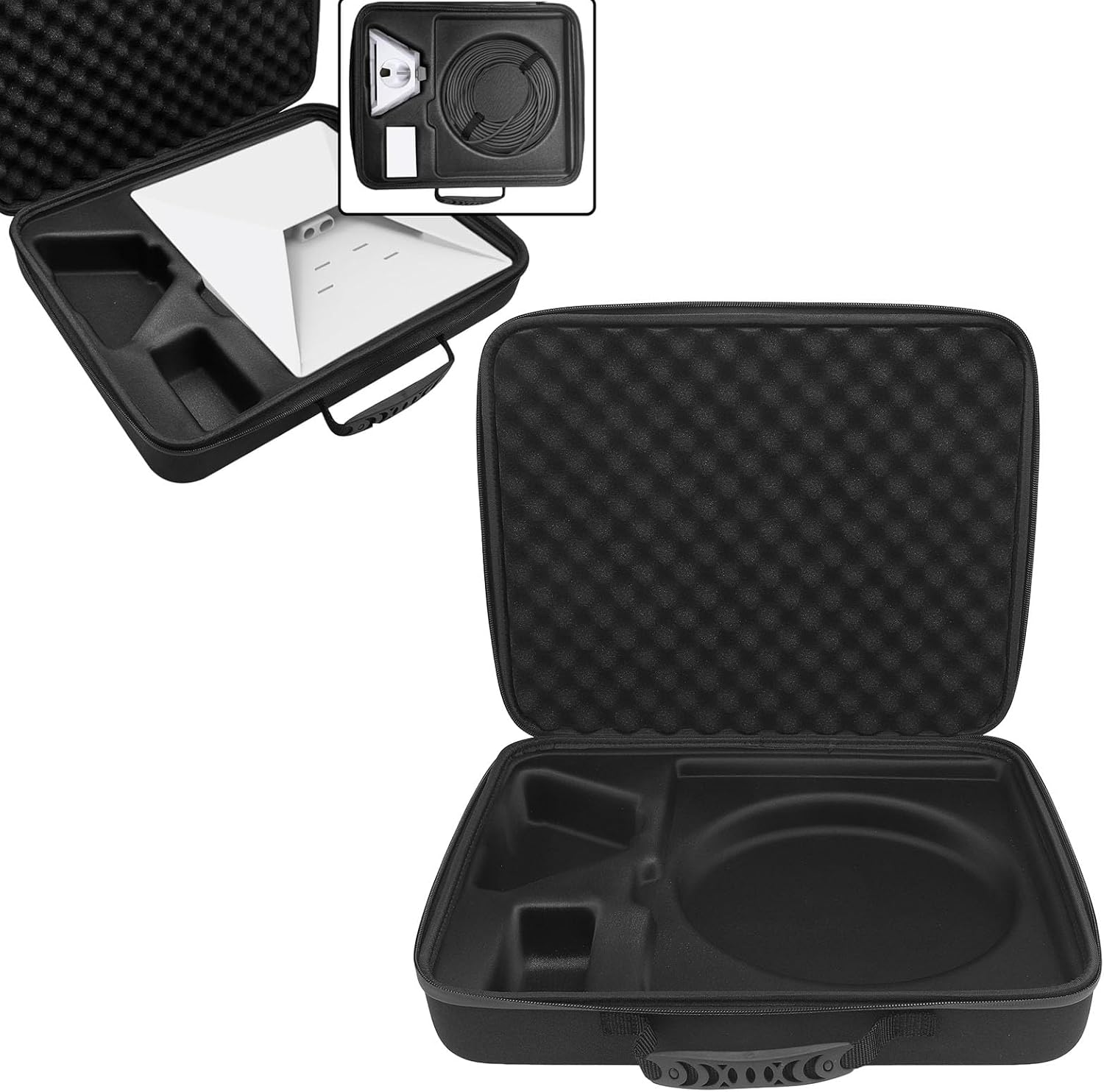 Mini Case, Travel Case for Mini, Sturdy Briefcase for Mini Starlink, Mini Travel Bag with 2 Layer Foam Organization for Mini and Accessories image number 6