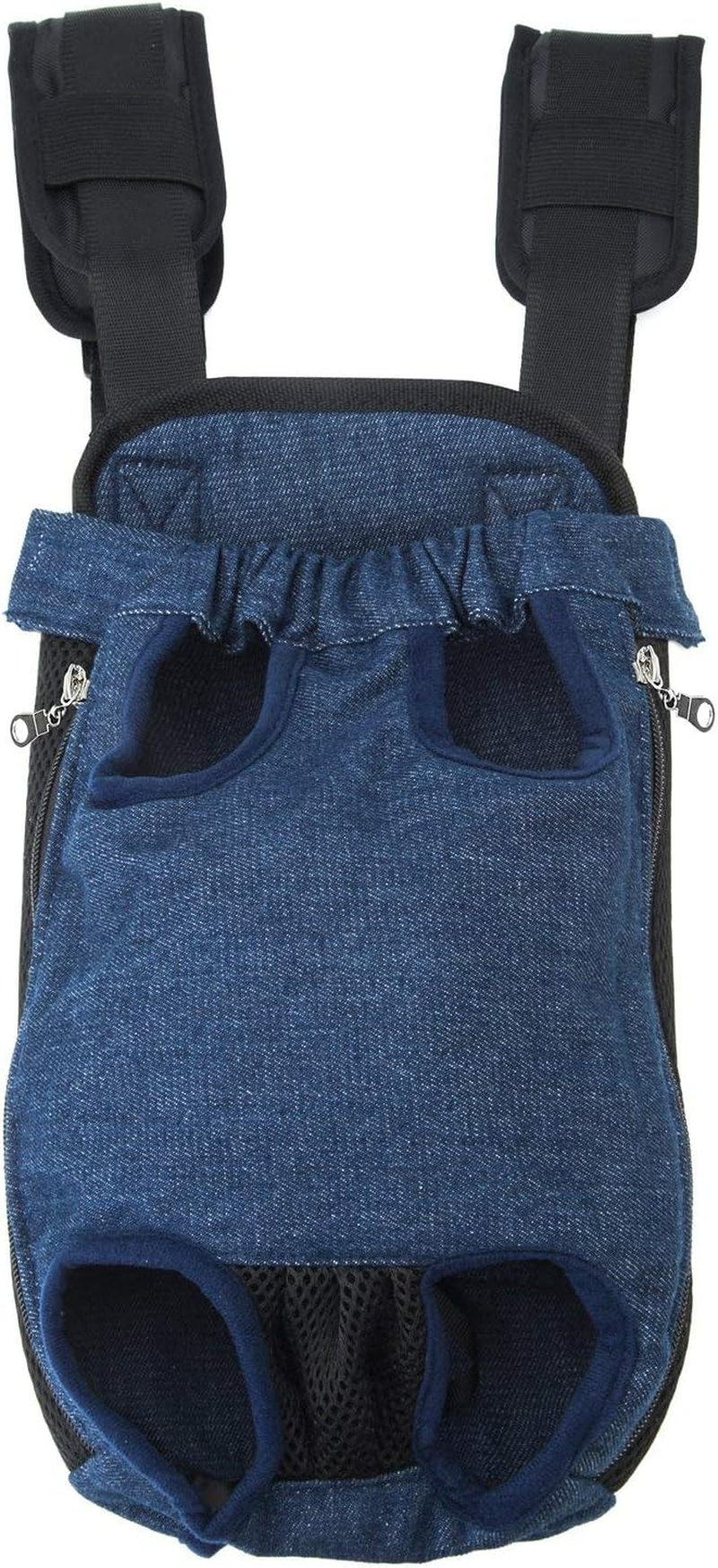 GEEPET Legs Out Front-Facing Dog Carrier Hands-Free Adjustable Pet Puppy Cat Backpack Carrier for Walking Hiking Bike and Motorcycle (X-Large, Denim Blue) image number 1