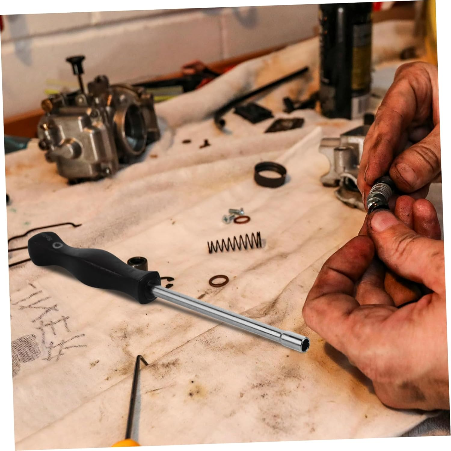 SOLUSTRE Carburetor Adjustment Screwdriver Tool for Precise Engine Adjustments Versatile Compatibility Various Brands Essential Carburetor Equipment Adjuster image number 6