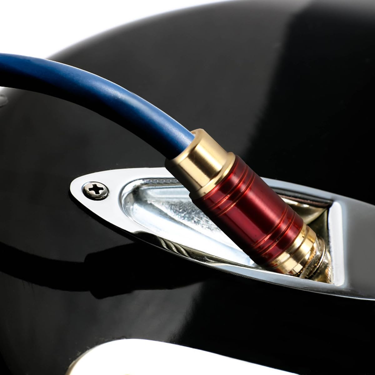 FIXOSHEE 6 Pieces 6.35Mm Mono Audio Adapter Set Female Jack to 1/4 Inch Male Metal Conversion Plugs for Guitar Mixer and Home Audio Equipment Random Color image number 6