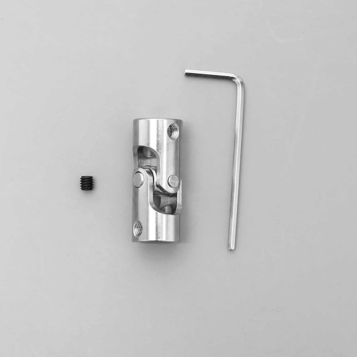 Emagtech 4Pcs 8Mm to 8Mm Metal Shaft Coupling Universal Joint Shaft Coupling Flexible Coupling Connector Accessories for Model Car Ships Robots image number 4