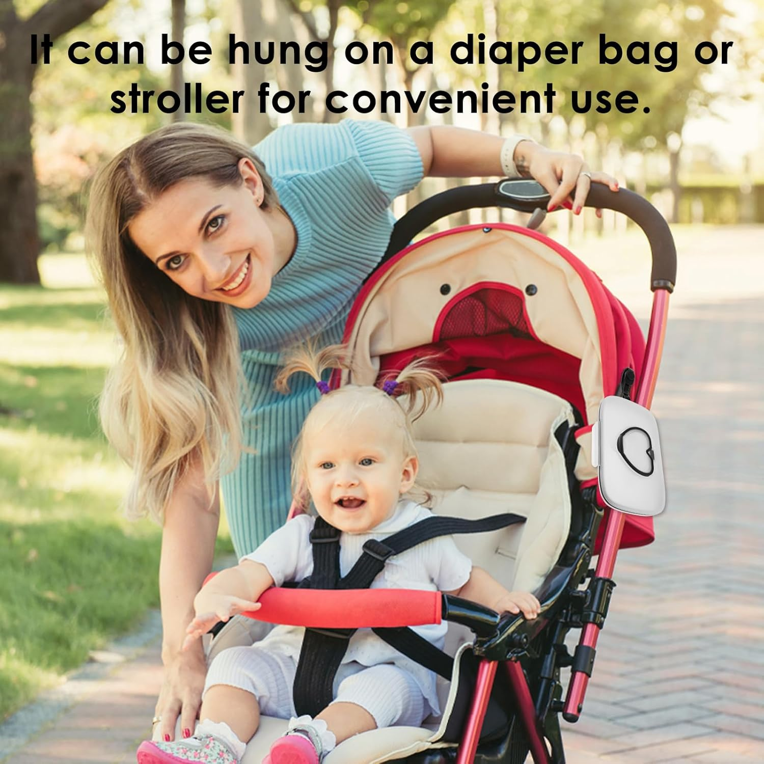 2Pcs Wipes Dispenser Portable Baby Wipes Holder Reusable Wipes Case with Sealing Design Lids Refillable Plastic Wipe Container Box for Baby Adult Bathroom Travel