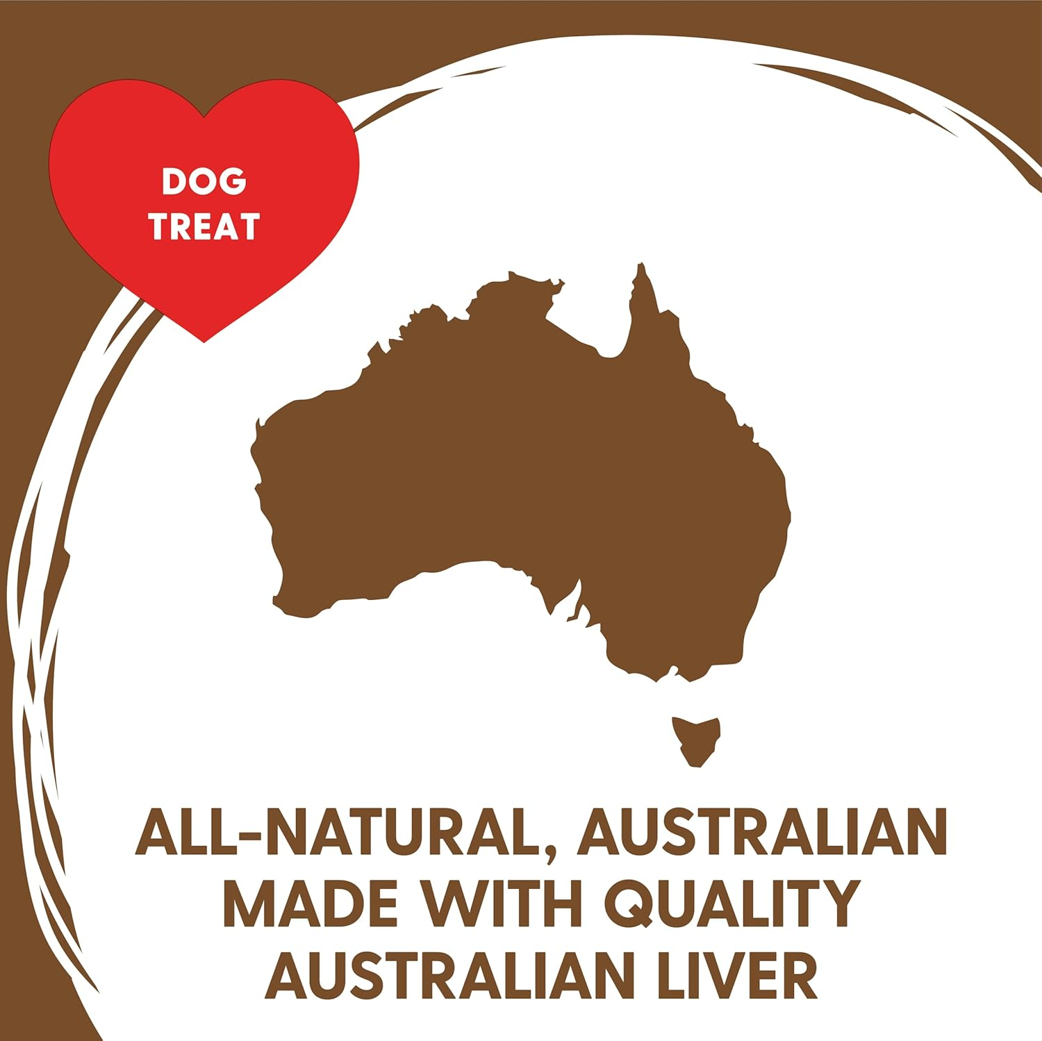 Love'Em Beef Liver Treats, Brownies 250G - Oven-Baked with Air-Dried Liver Sprinkles, Made in Australia with Natural Ingredients image number 3
