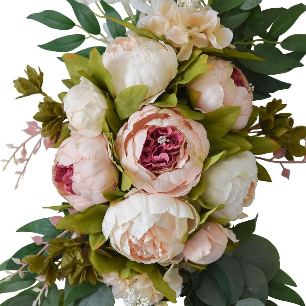 Dighchyu 2Pcs Artificial Flower Welcome Card Decoration for Wedding Arch and Background image number 5