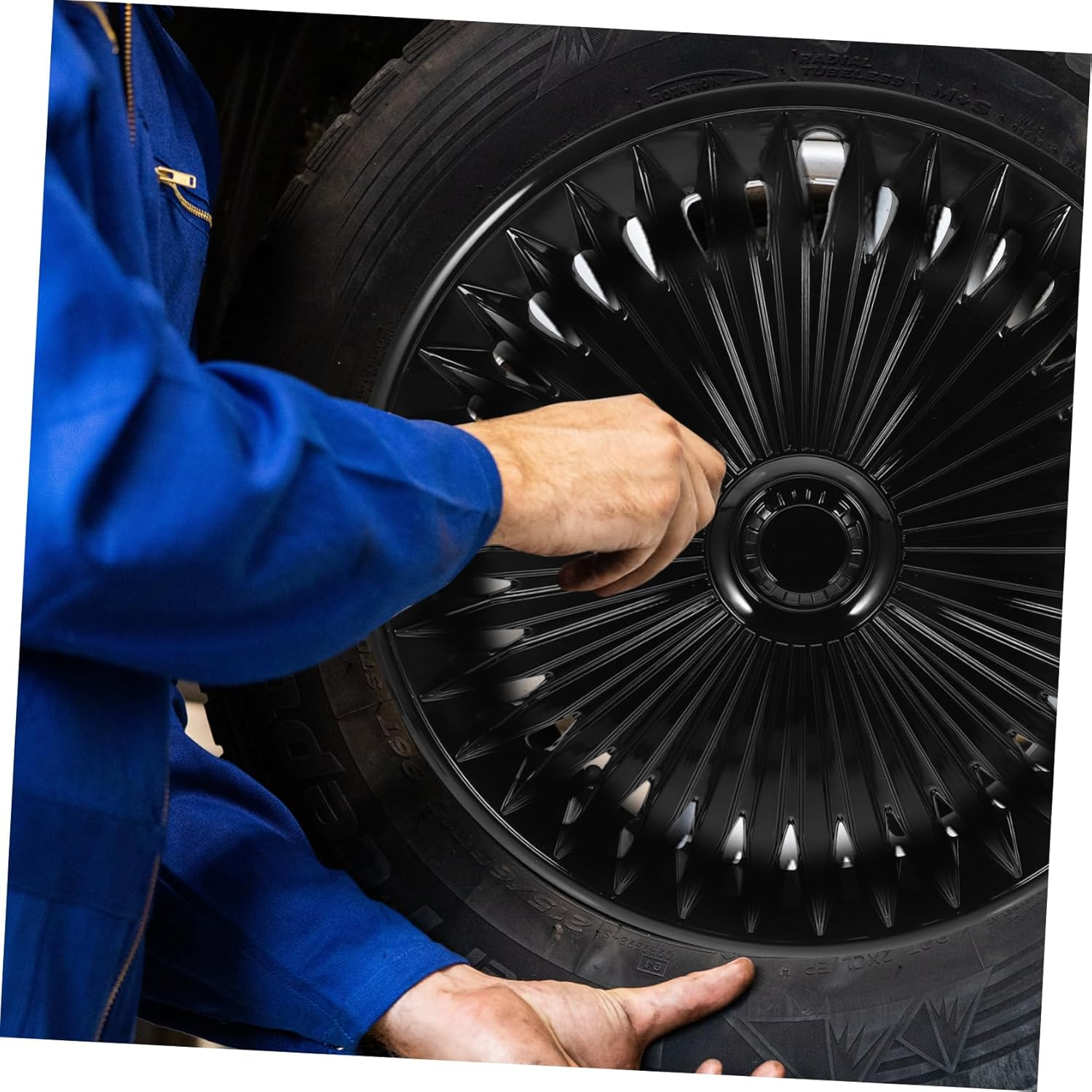 JECOMPRIS Automotive Car Wheel Hub Cover Decorative Wheel Rim Protector Car Accessories Sturdy