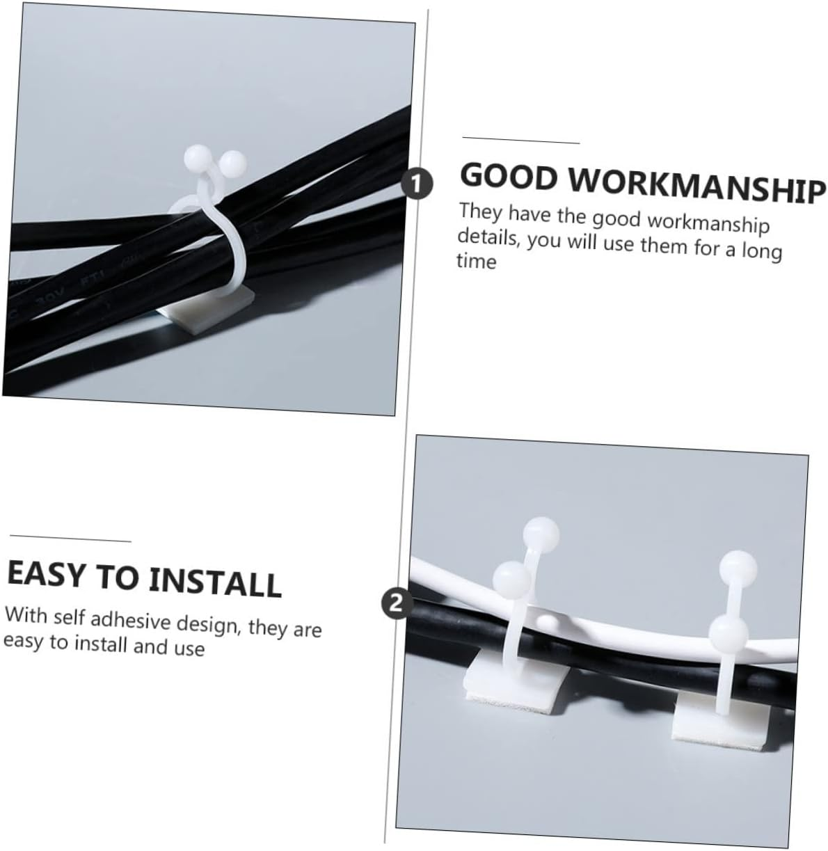 50Pcs Self-Adhesive Hooks Plant Wall Clips Indoor Plant Fixing Clips for Gardening image number 5