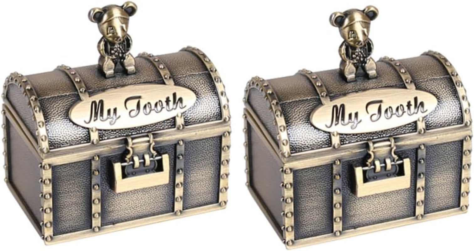 2Pcs Fetal Hair Storage Box Keepsake Box for First Tooth Tooth Curl Container for Teething image number 3