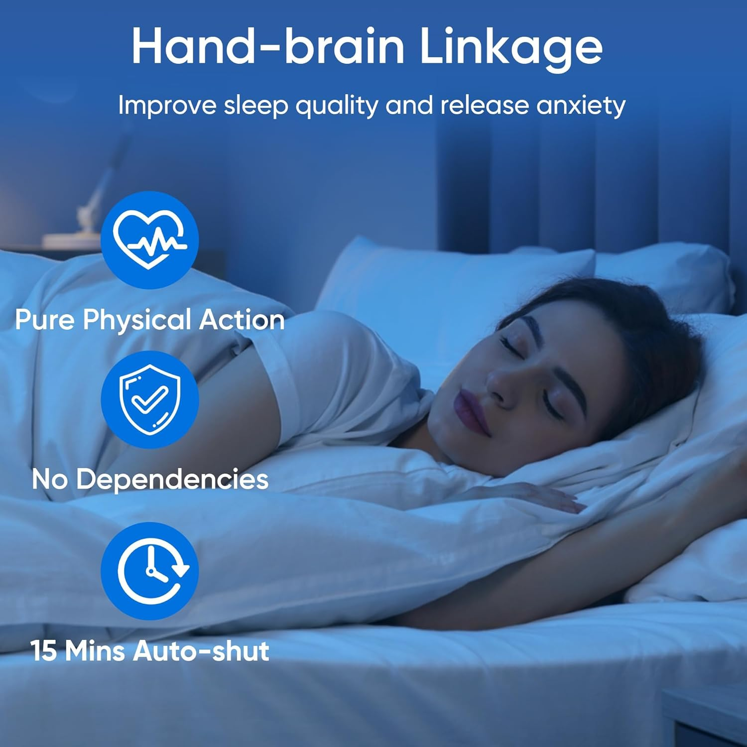 Sleep Aid Device, 3 Modes&9 Gears Sleep Instrument Anxiety Relief for Adults Calm, Type-C Rechargeable Microcurrent Holding Portable Sleep Aids, Improve Deep Sleep, Easy to Carry image number 1