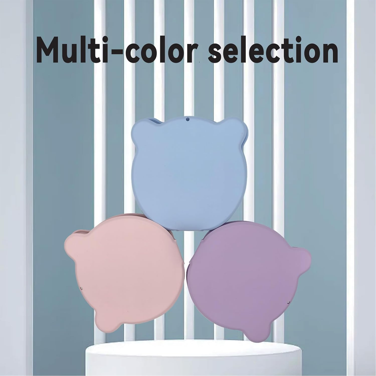 Catchu Silicone Foldable 2 in 1 Pet Bowl, Quality Collapsible Double Slow Feeder Dish, Integrated Molding Expandable Travel Food Water Bowl for Dogs Cats (Purple)