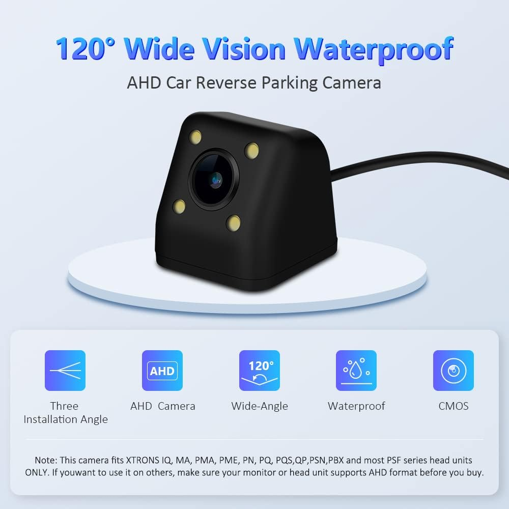 Xtrons Reversing Camera with LED Light 170 Degree HD Rear View Waterproof image number 3