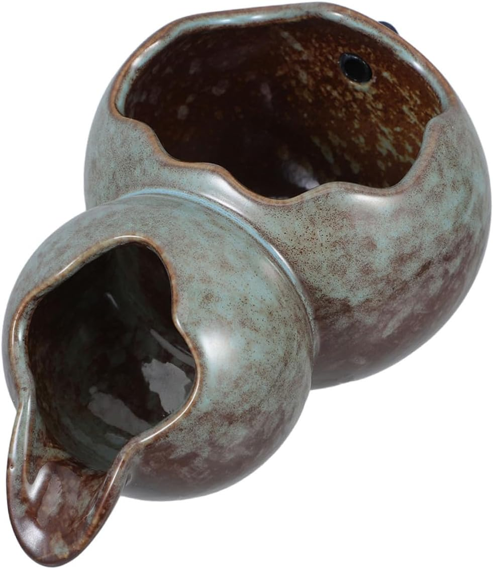 COHEALI Ancient Ceramic Water Fountain Spitter with Recirculating Waterfall for Outdoor Garden Patio Courtyard Terracotta Jar with Feature Low Maintenance Relaxing Ambiance for Home Office image number 1