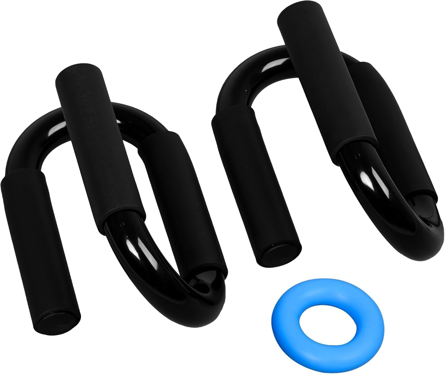 Push up Bars,Hand Grip Ring,Extra Thick Non Slip Foam Grip for Pushups,S-Shaped Push up Bars for Strength Training,Push up Handles for Men & Women,Ideal Pushup Handles for Floor Workout image number 3