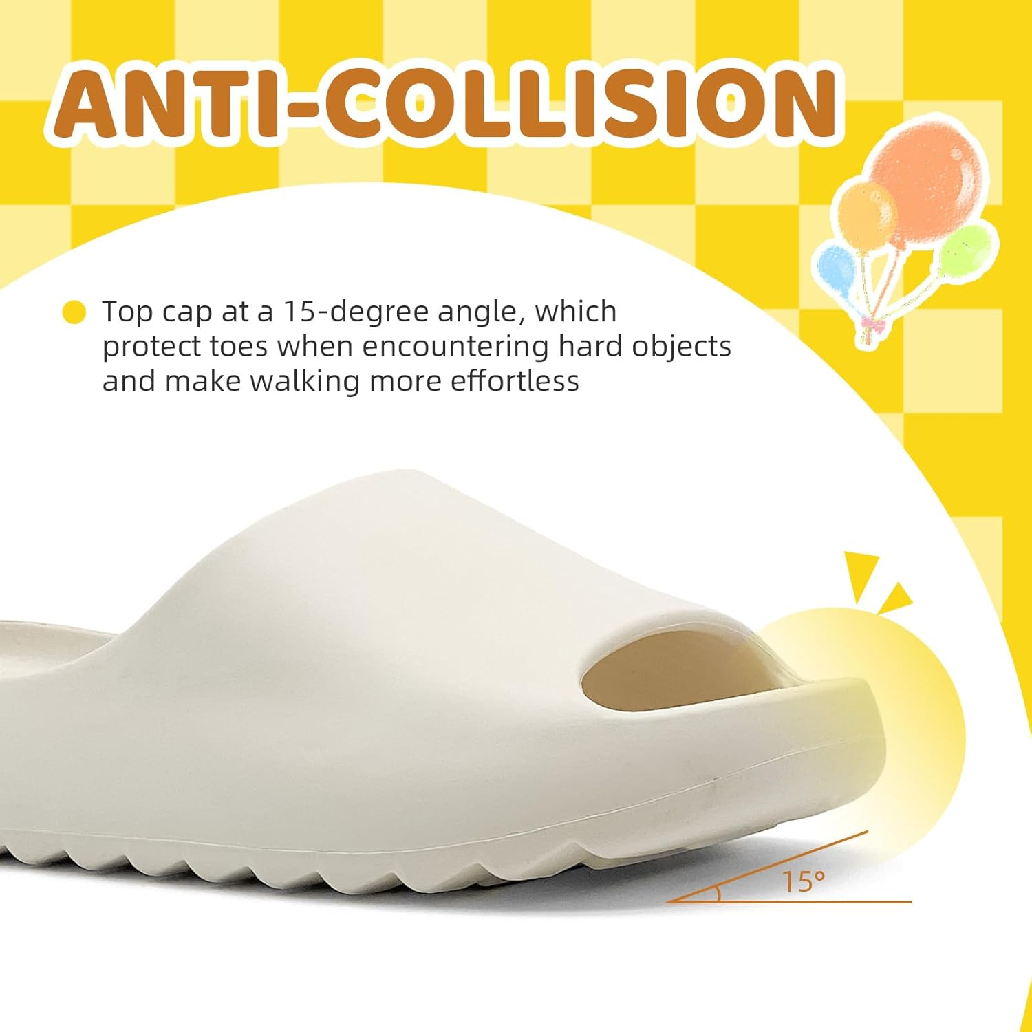 Cloud Slides for Women Men Kids, Pillow Slippers Comfy Non-Slip Soft Waterproof Bathroom Shower Shoes, Cushioned Thick Sole Sandals for Indoor and Outdoor image number 5