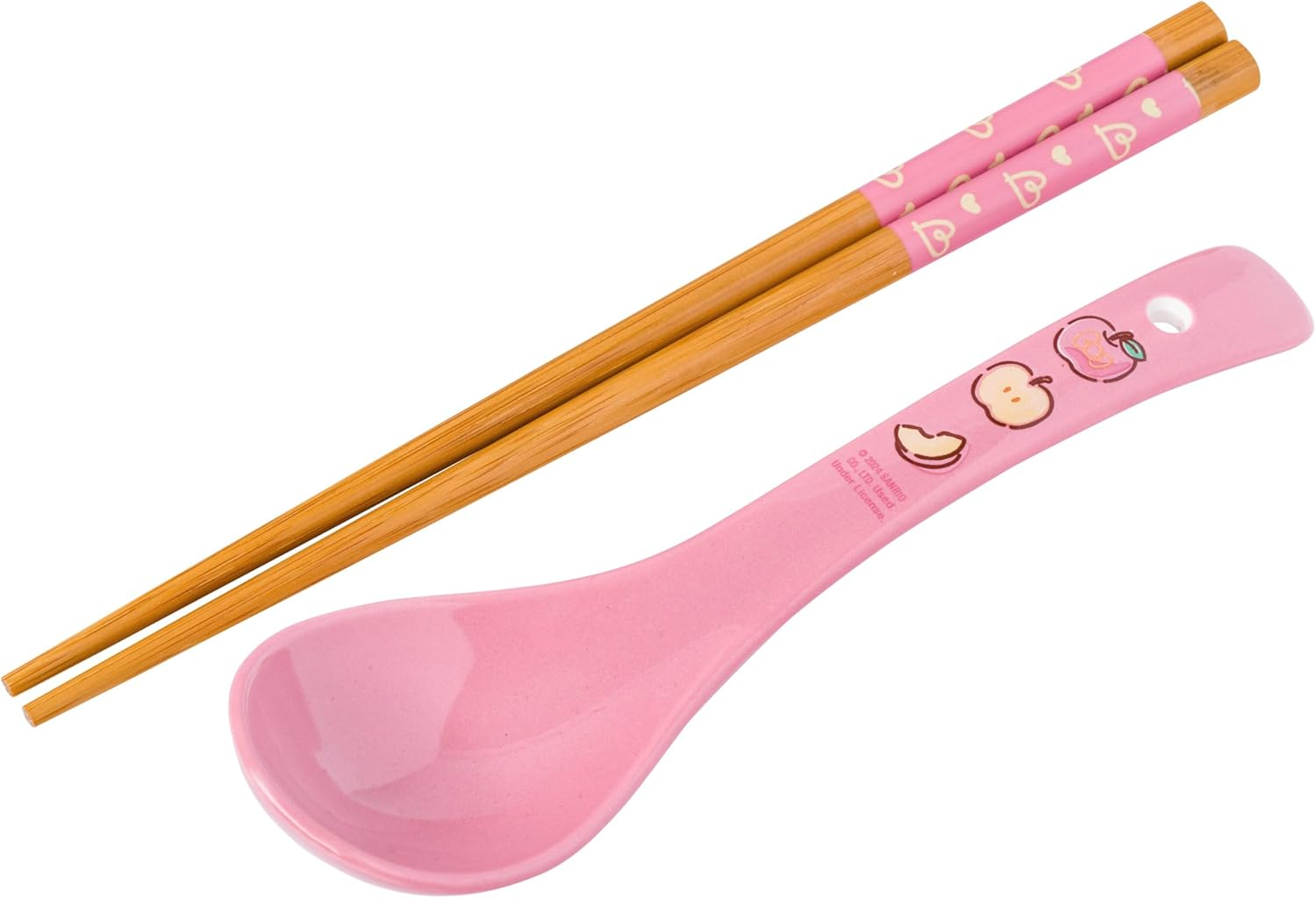 Silver Buffalo Sanrio Hello Kitty Apples and Cinnamon 20-Ounce Ramen Bowl and Chopstick Set