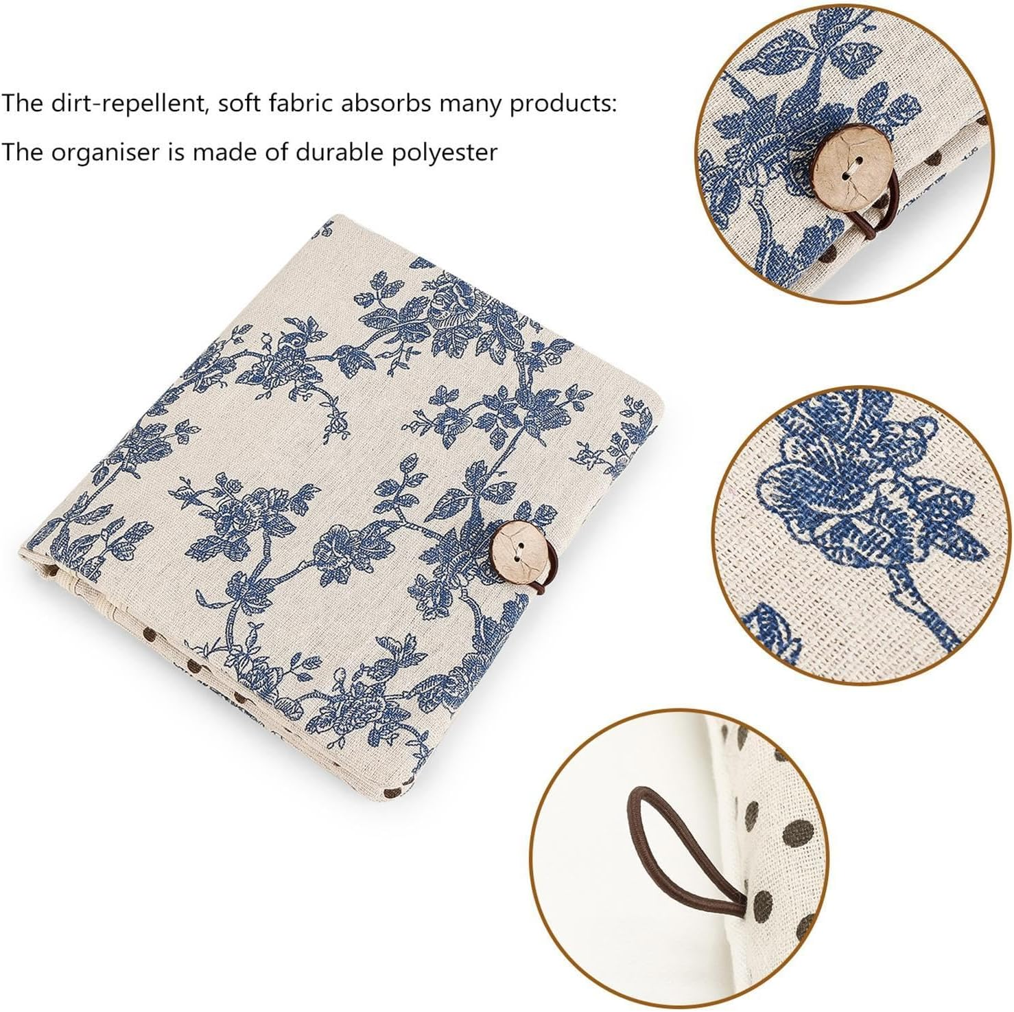 Nappy Storage Bag, Baby Diaper Bag - Portable Multifunctional Nappy Storage Bag with Multiple Pockets - Pockets Nursery with Handle Storage Bag for Wipes, Nappies image number 5