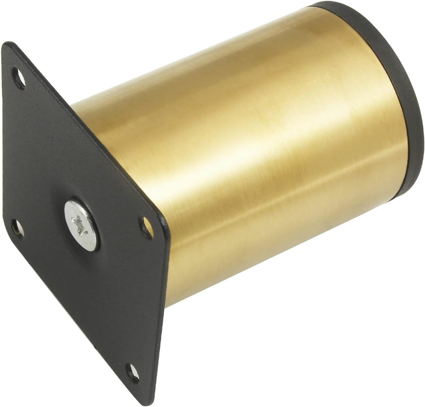 Kyuionty Set of 4 Stainless Steel Furniture Legs 3 Inch / 80 Mm, Gold Cabinet Legs round Kitchen Feet, Metal Replacement Legs for Cabinet Sofa Couch Shelves Table image number 2