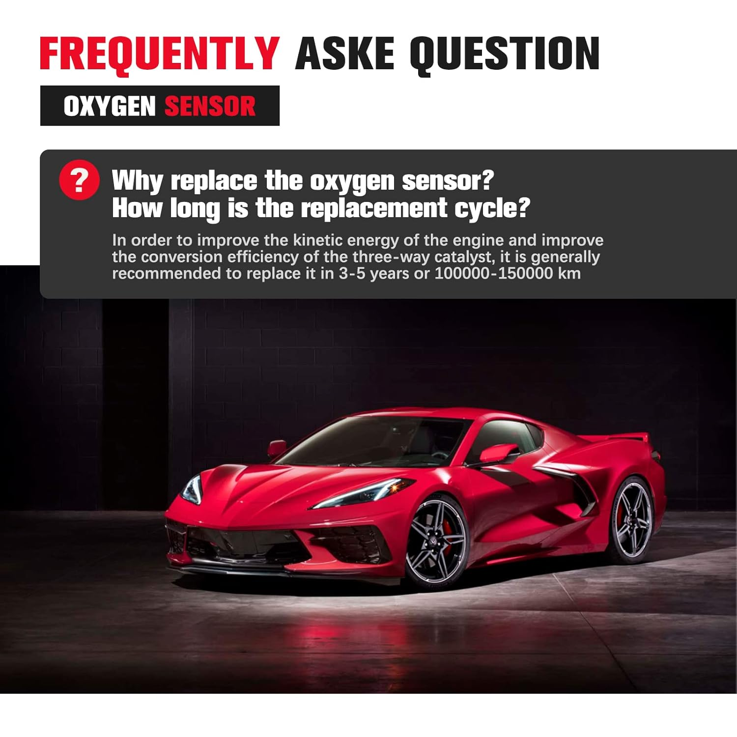 QIJIAUTO O2 Oxygen Sensor Downstream Compatible for for Hyundai Santa Fe Sport 2013-2016 234-4956