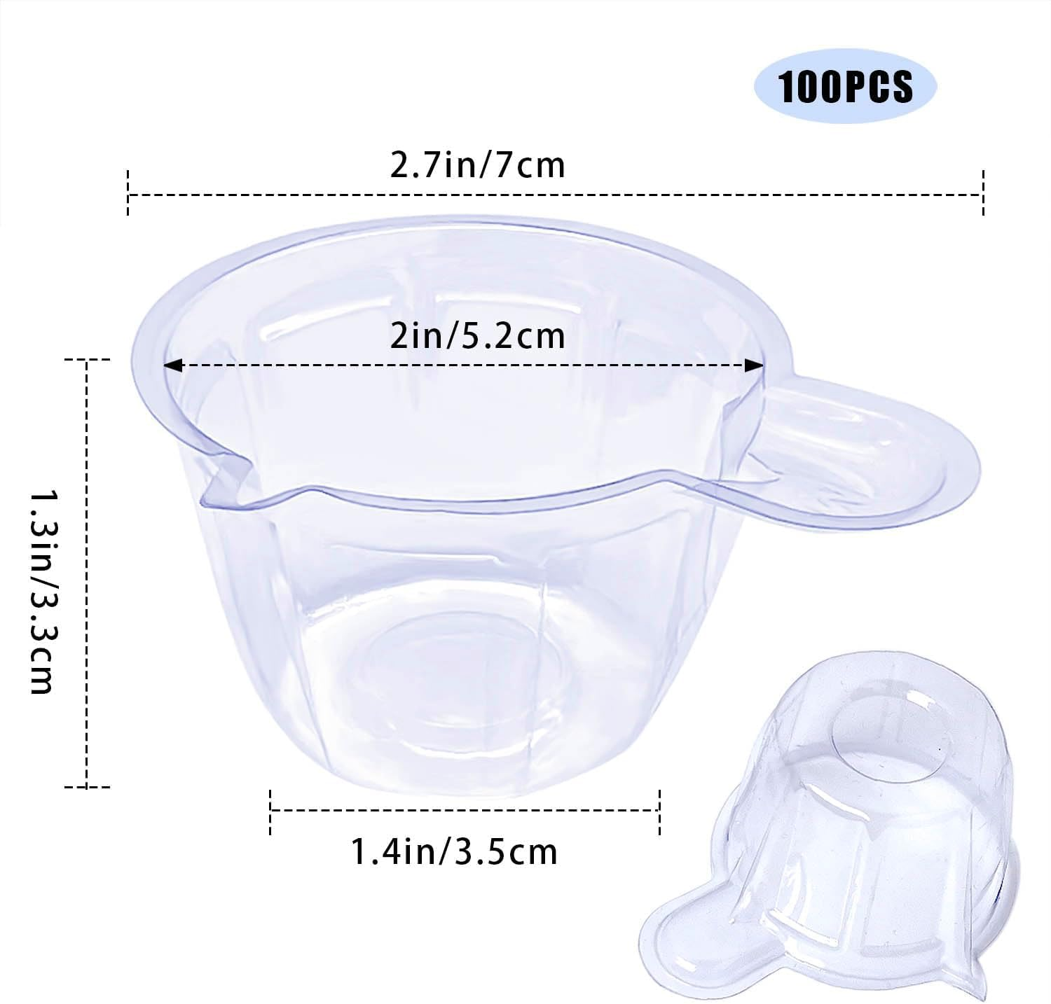 100 Pack Urine Cups, Pee Cup, 40Ml Plastic Urine Cups Urine Specimen Container Cups for Pregnancy Test, Ovulation Test, Ph Test image number 5
