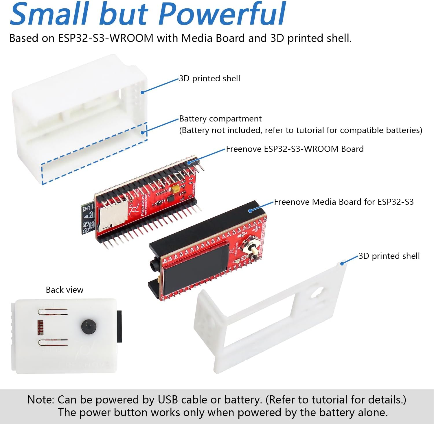 Freenove Media Kit for ESP32-S3 ESP32 S3 CAM 1.14 Inch Screen, Supporting Openai/Xiaozhiai, Dual-Core 32-Bit 240 Mhz Microcontroller Camera Wireless, Speaker Microphone, Tutorial Code image number 6