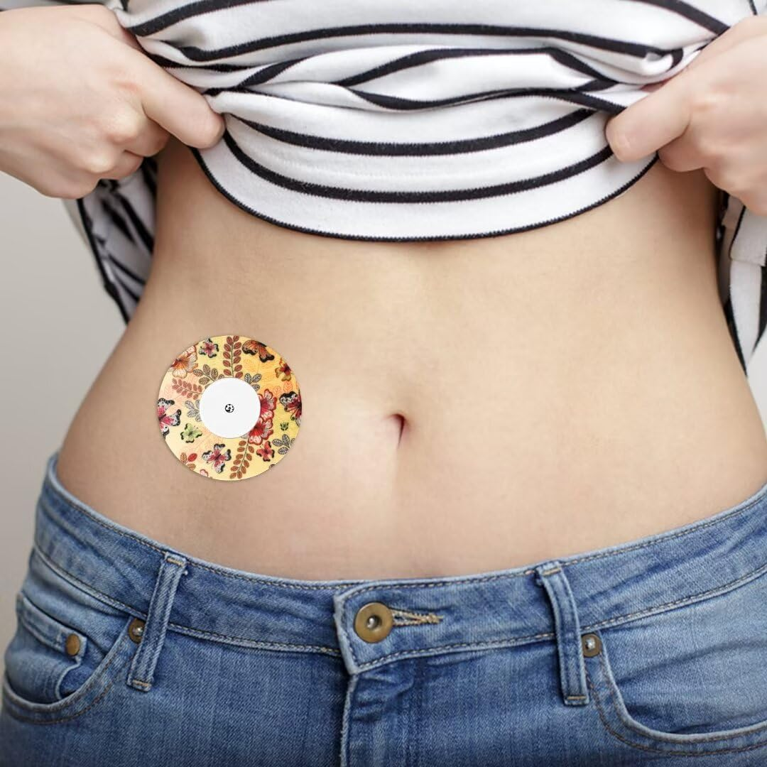 25Pcs Sensor Covers for Libre 2, Waterproof Adhesive Patches Butterfly Print Blood Sugar Monitor Patch Sweatproof Sensor Stickers Overpatch Compatible with Libre image number 3