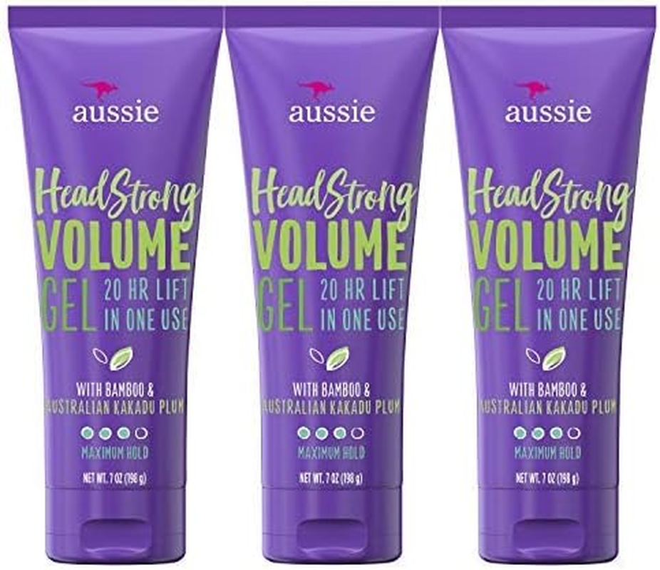 Aussie Instant Freeze Sculpting Hair Gel, Maximum Hold, No Flaking, Long-Lasting, with Jojoba Oil, Sea Kelp, Australian Aloe, Frizz Control, Citrus Floral Scent, 7 Fl Oz Triple Pack