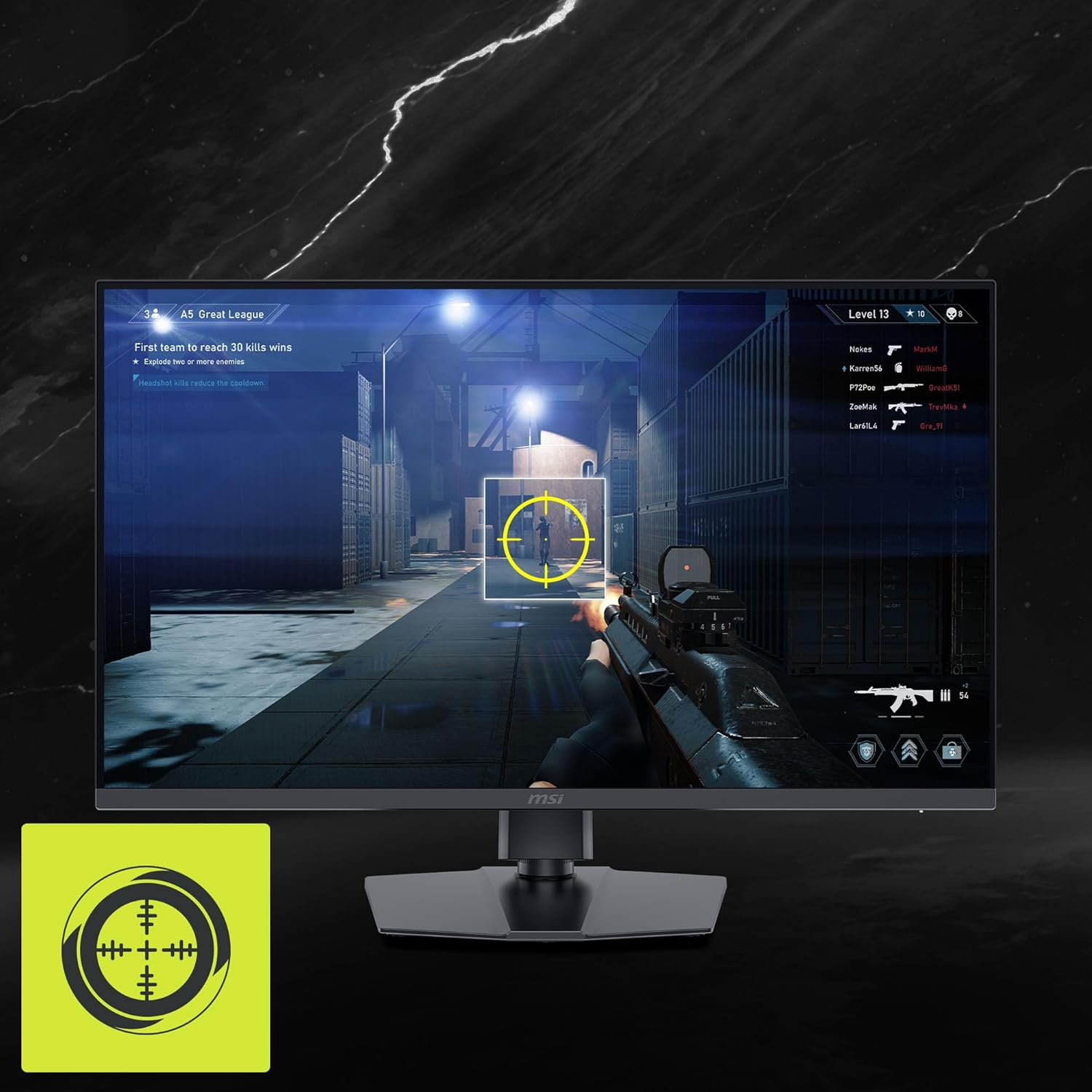 MSI MAG 322URDF E16 32" 4K UHD 160Hz / FHD 320Hz Rapid IPS Gaming Monitor - Black image number 5