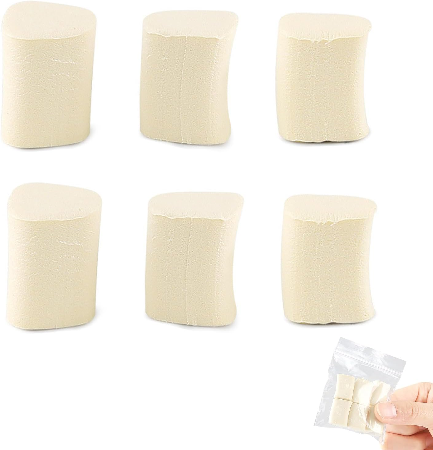 Wezalget Toe Separators for Women, Soft Foam Toe Separators - Breathable Corrective Elastic Soft Alignment Pad for Overlapping Elderly Men Youth Shoe Yoga Corns