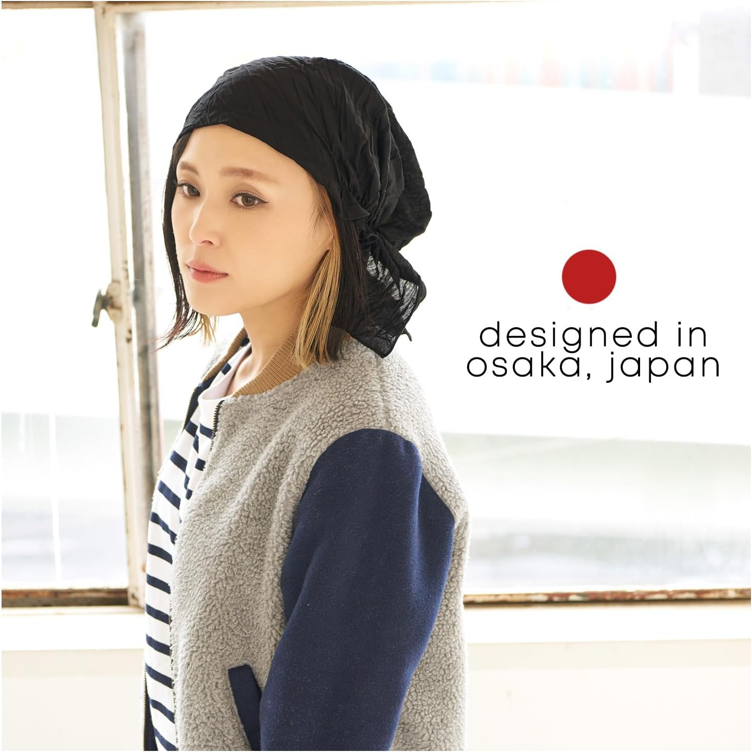 CHARM Pirate Bandana Head Scarf - Balding Hair Cap Headwrap Hat Chemo image number 3