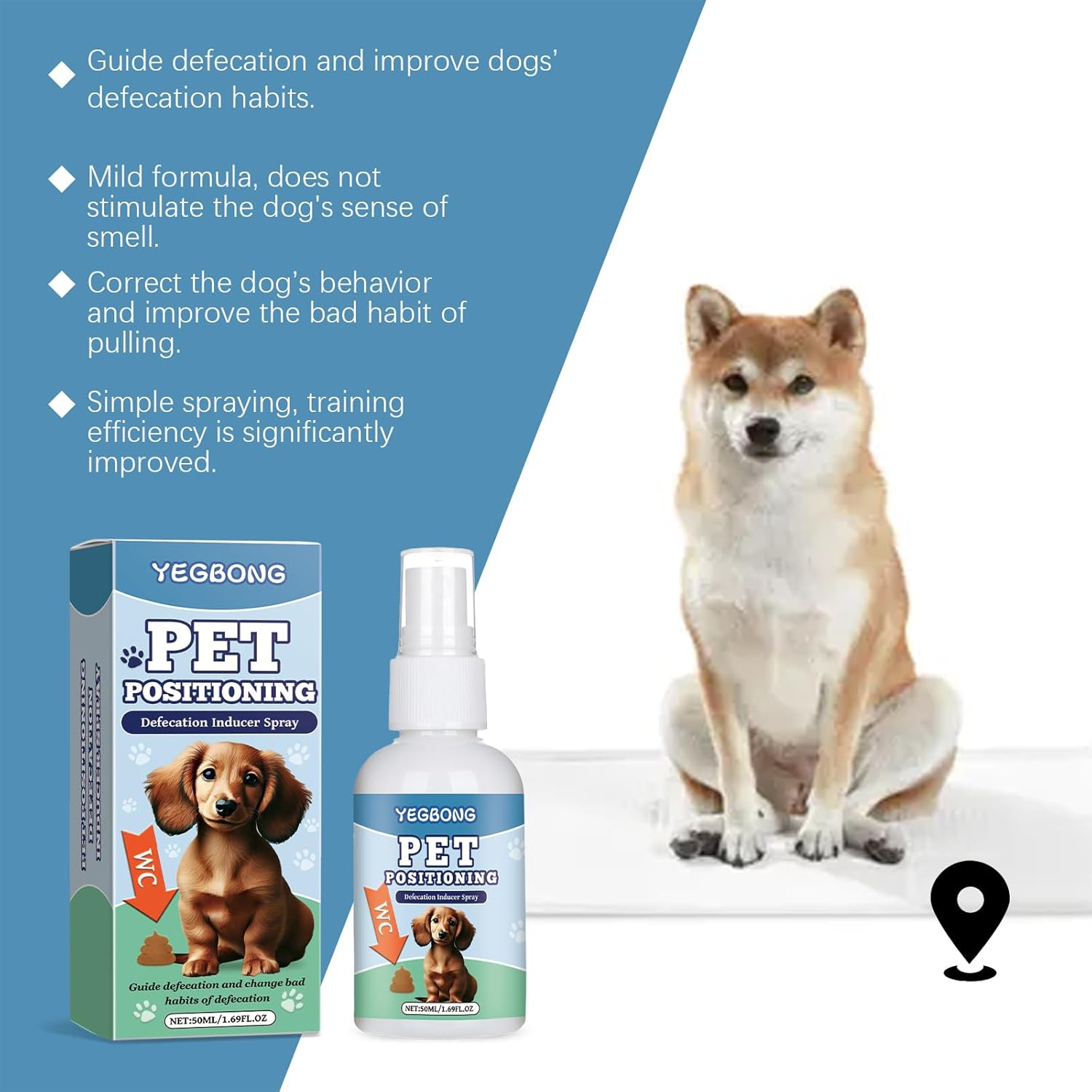 Pet Positioning Spray, Dog Toilet Training Aid, Defecation Inducer for Designated Areas image number 6