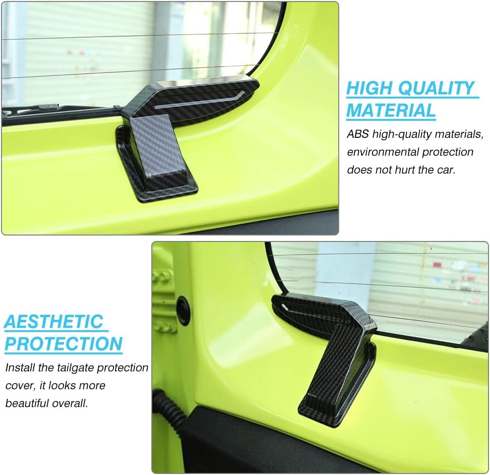 2Pcs Carbon Fiber Style Rear Windshield Heating Wire Protection Cover Fit for Suzuki Jimny 2019-2023 JB64 JB74 image number 1
