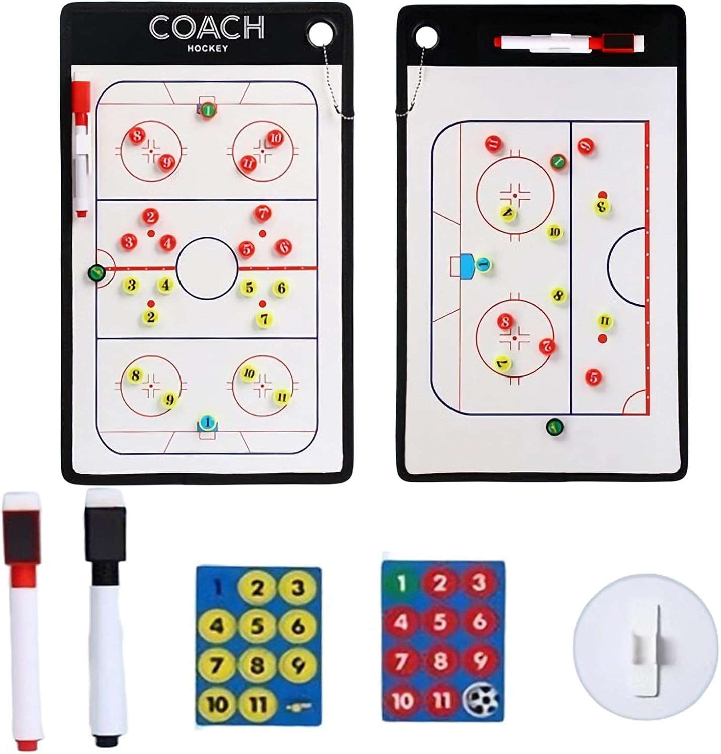 Joyeee Ice Hockey Tactics Board for Kids & Adults, Magnetic Coaching Board, Ice Hockey Equipment for Men, Boys and Ice Hockey Enthusiast, Christmas Ice Hockey Gifts for Men Father