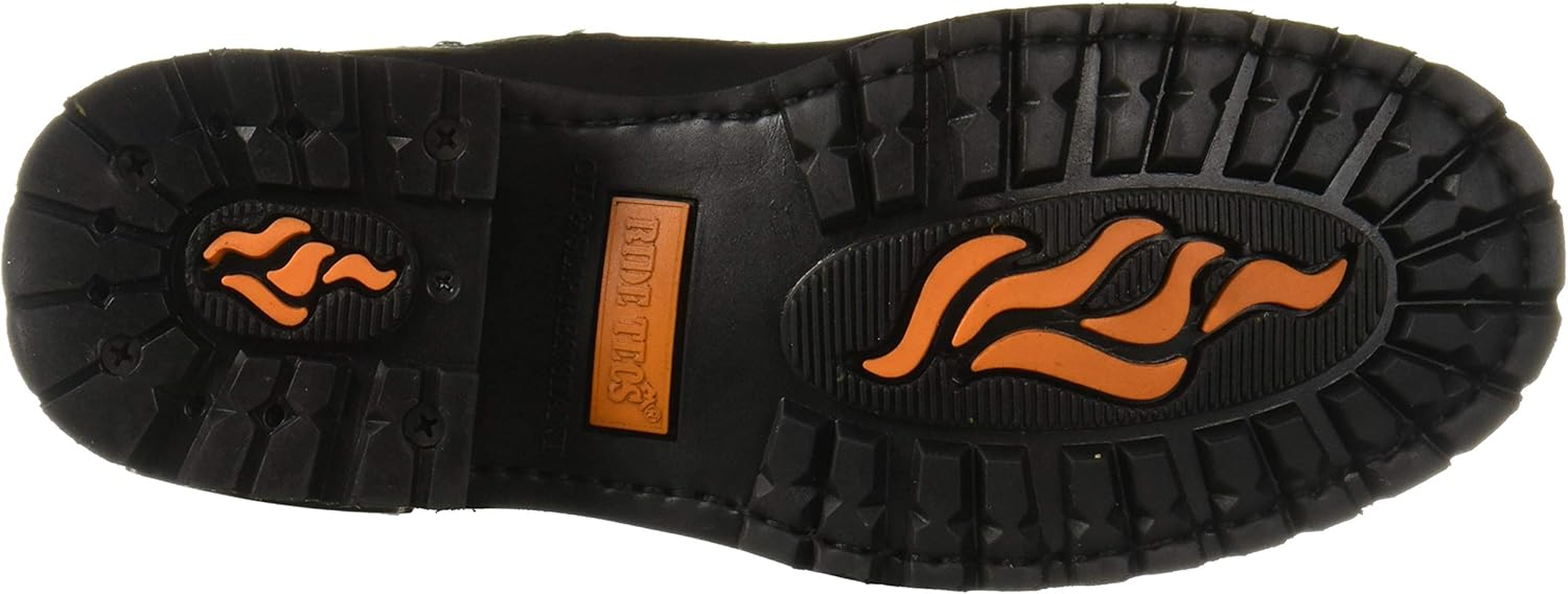 Ad Tec Men'S Double Side Zipper, Reflective Riding Boot Full Grain Black Leather image number 4