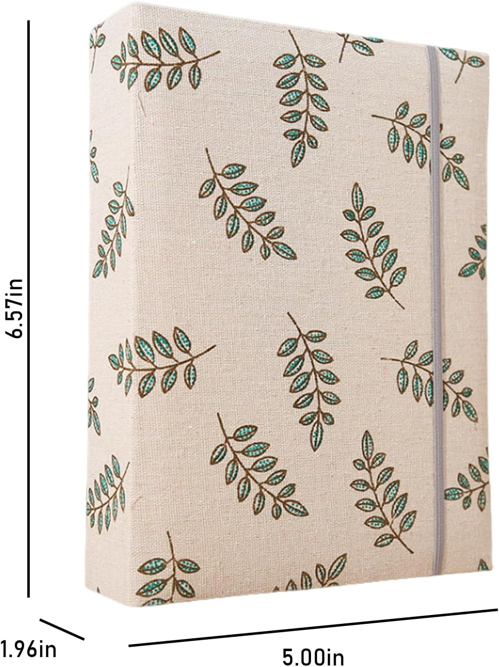 4X6 200 Pocket Photo Album with Soft Linen Cover,Family Memory Book for Home,Wedding, Anniversary, Baby, Vacation(200 Photos,Green)