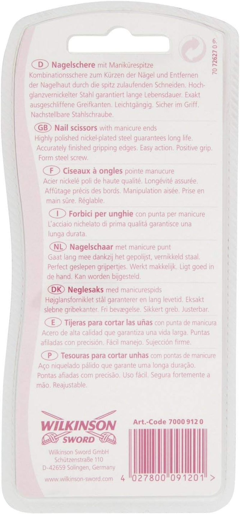 Wilkinson Sword Nail Scissors with Manicure Points 1 Piece image number 4