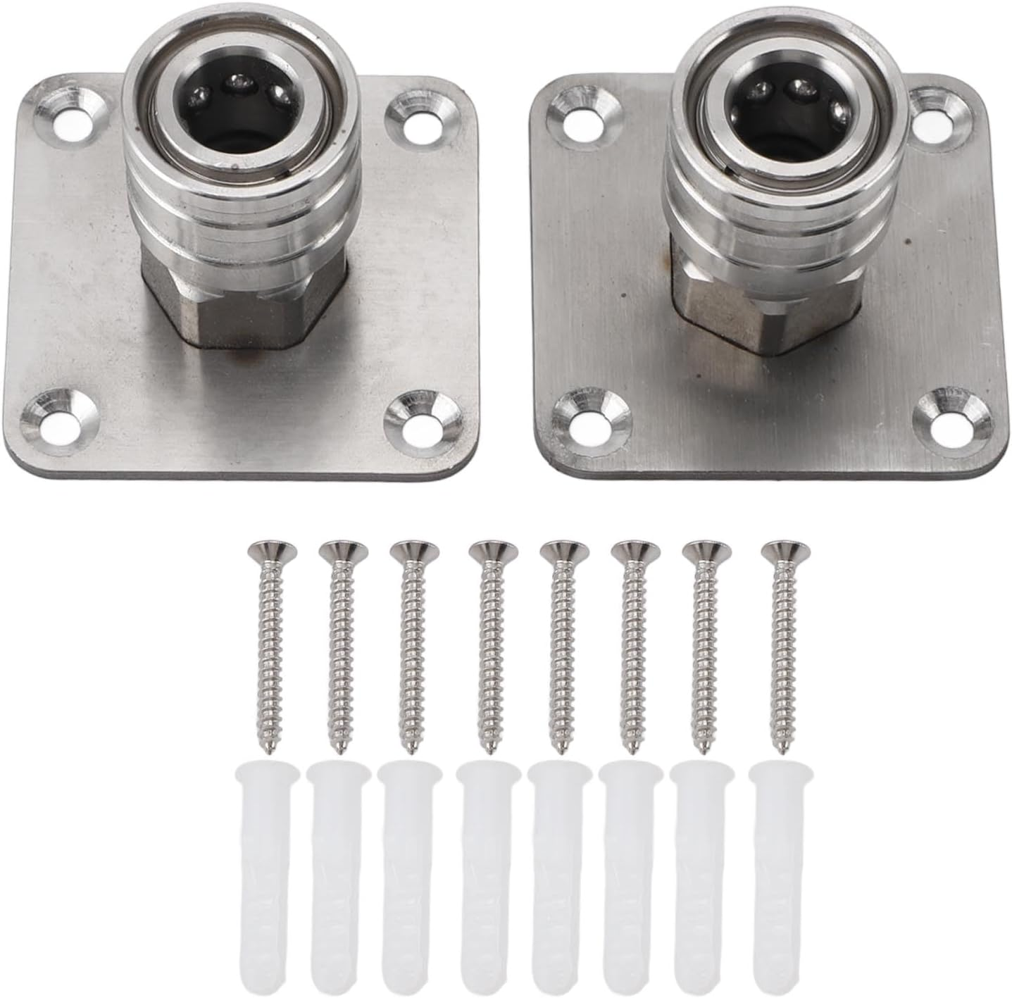 Jiawu Pressure Washer Holder, 2Pcs Wall Mounted Pressure Washer Accessory Holder with 1/4 Quick Connect, Stainless Steel, Organizer for Foam Cannon, Nozzle & Accessories image number 6