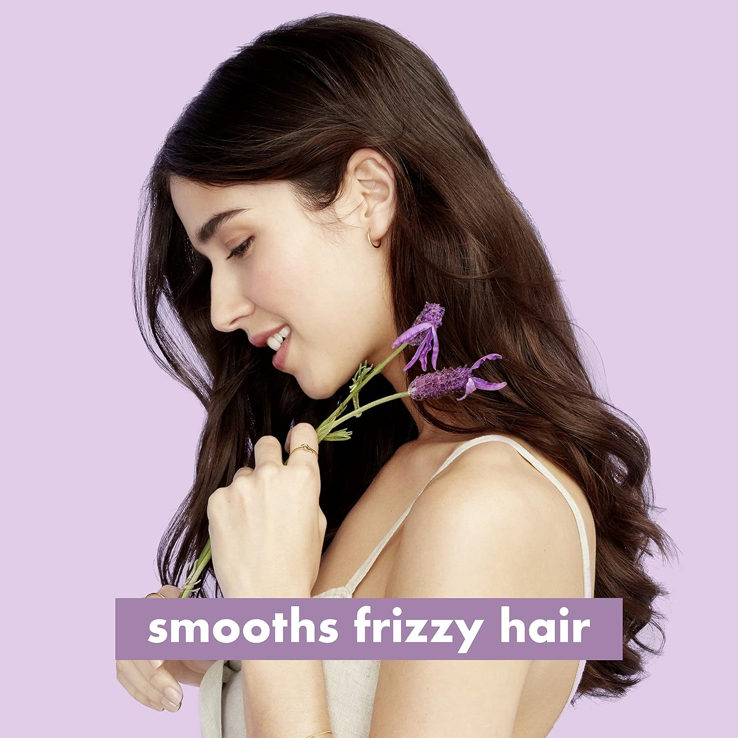 Love Beauty and Planet Smooth & Serene Biodegradable Conditioner for Frizz Control - Argan Oil & Lavender, Vegan, 0% Silicones, Parabens, and Dyes - 13.5 Oz image number 3