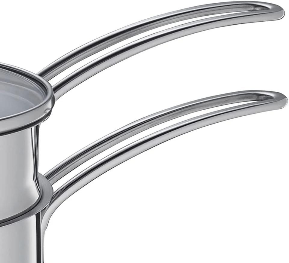 Kuchenprofi Bain Marie/Double Boiler Sandwich Base with Glass Lid, Silver, 15 Cm image number 2