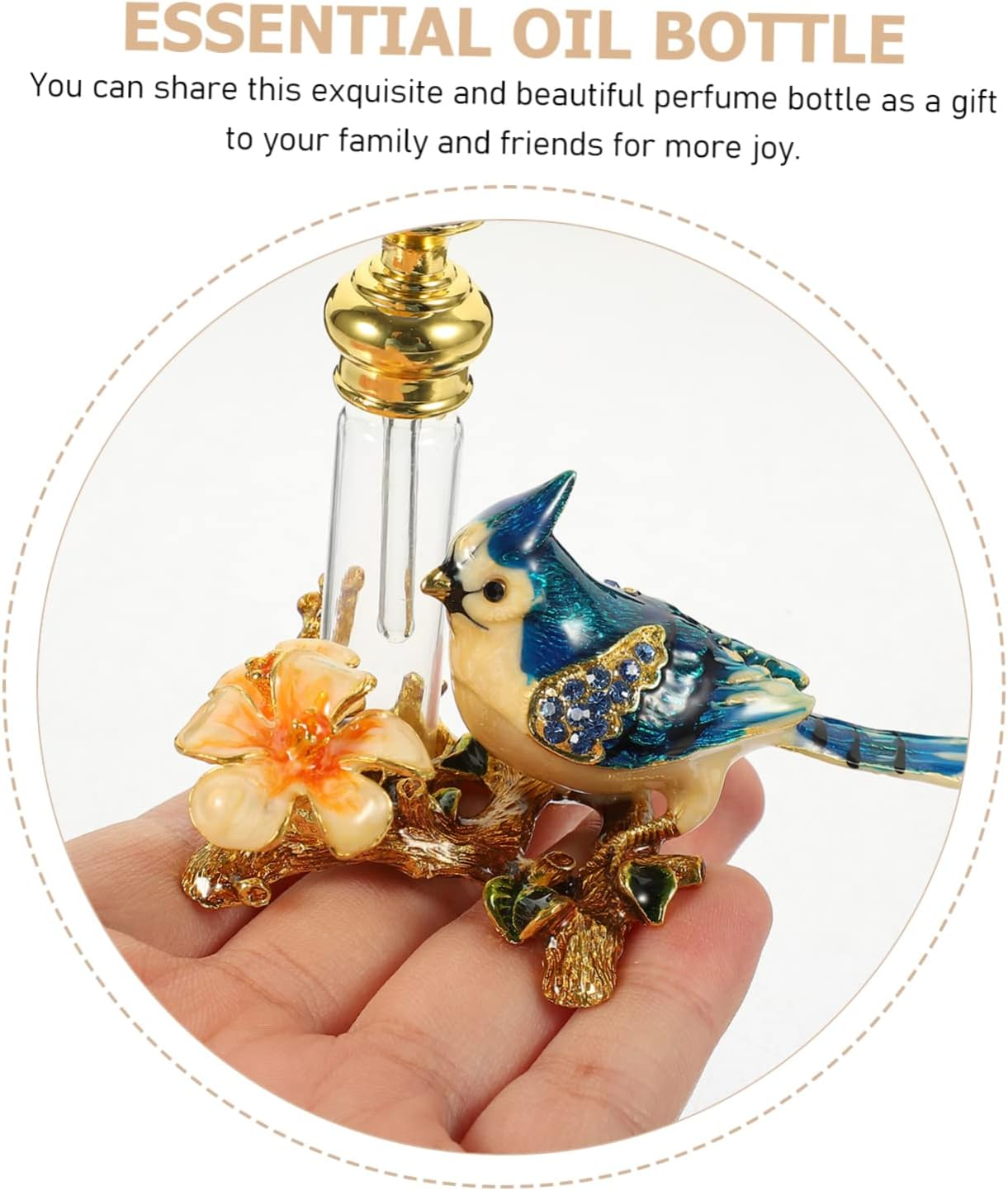 HOMSFOU Vintage Perfume Bottles Empty Refillable Essential Oil Dispenser Oil Sprayers image number 5