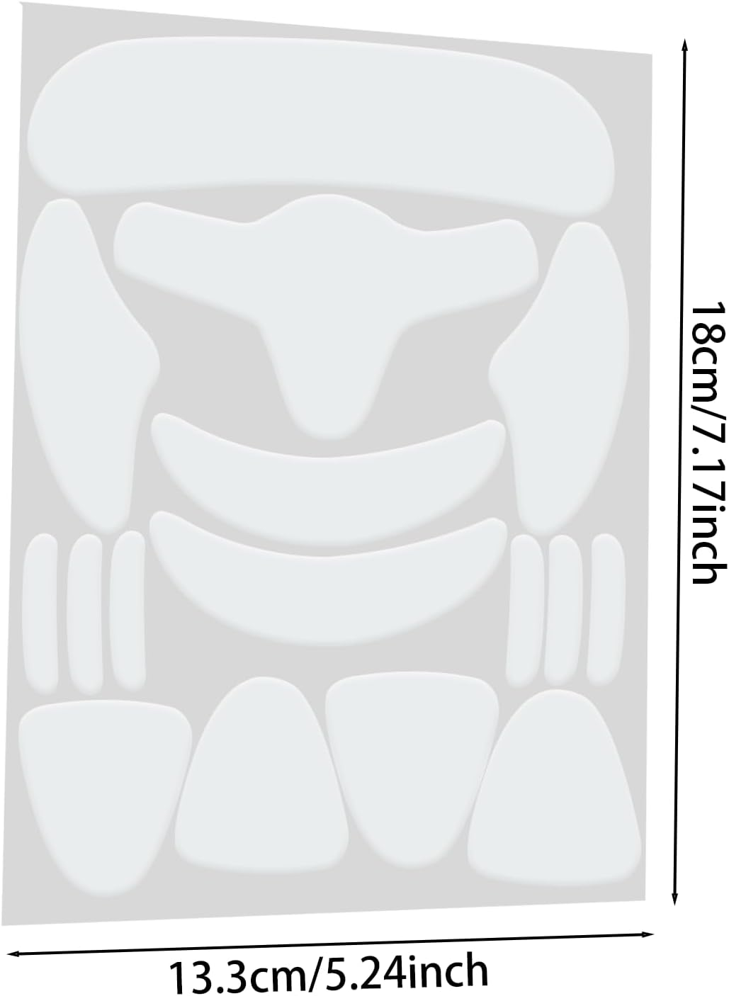16PCS Face anti Wrinkle Patches Facial Wrinkle Smoothing Patch Forehead and Eye Silicone Anti-Wrinkle Pad Enhance Skin Firmness Used to Reduce Eyes Mouth or Forehead Wrinkles (Not Reusable)
