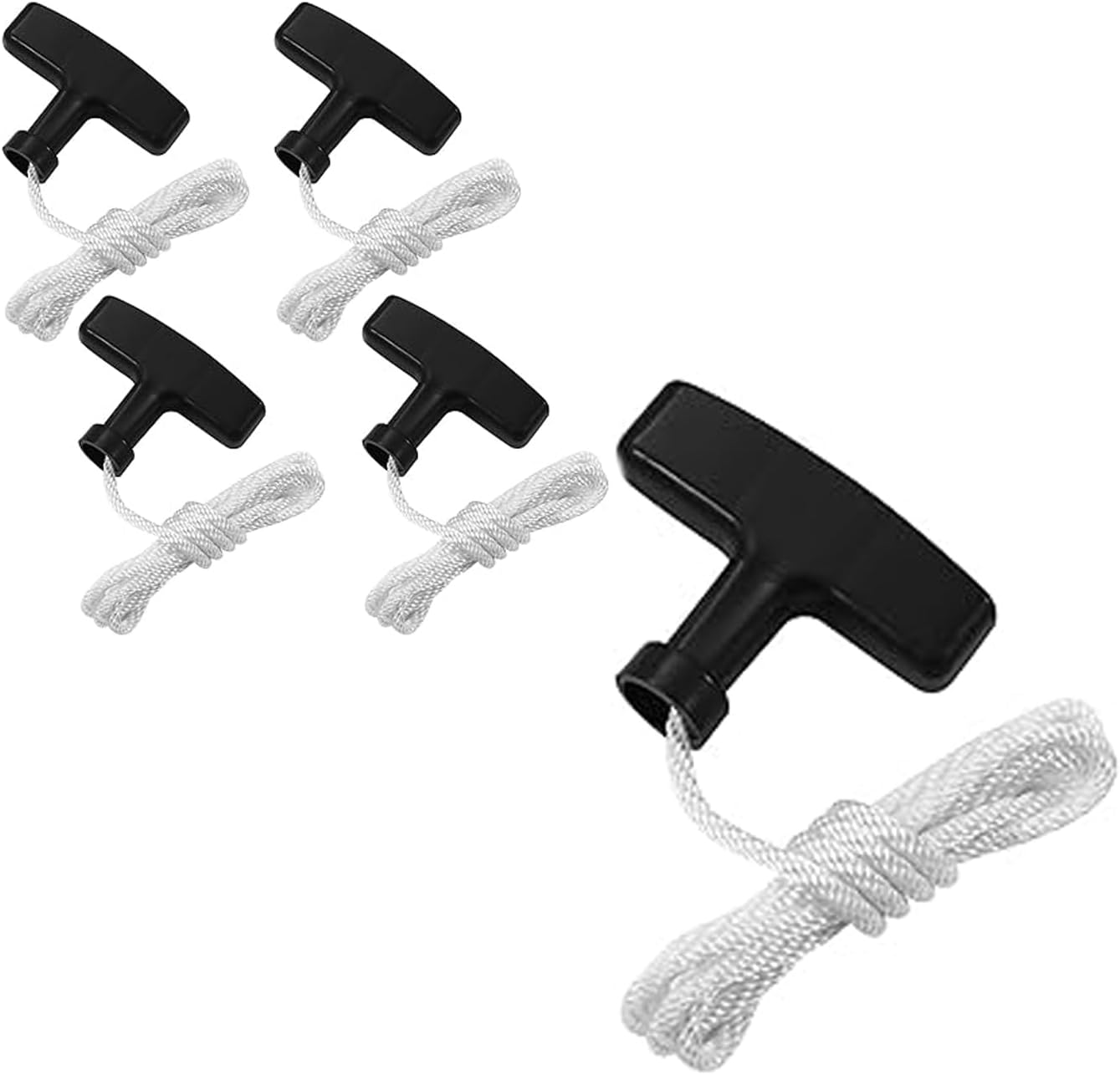 5-Piece Set of 3.9-Foot Drawstring with Recoil Starter Handle, Compatible with Honda GX160 GX200 GX240 GX270 4.0Mm Drawstring, Lawn Mower, String Trimmer, Generator, Small Engine image number 6