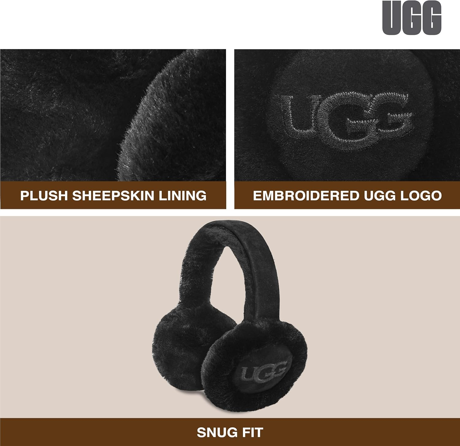 UGG Women'S Embroidered Logo Earmuff image number 4