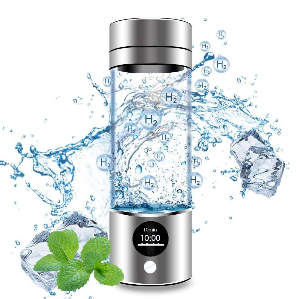 Hydrogen Water Bottle -Portable Rechargeable Hydrogen Water Ionizer Machine, with SPE/PEM Technology, for Home image number 1