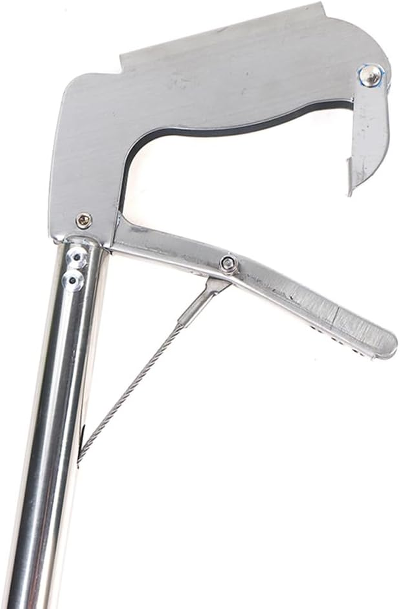 Snake Tongs, 47" Extra Long Snake Grabber Tool, Collapsible Reptile Snake Tongs, Stainless Steel Snake Catcher Stick, Snake & Reptile Hook Wide Jaw Pick-Up Handling Tool 1.2M Straight Clip image number 3