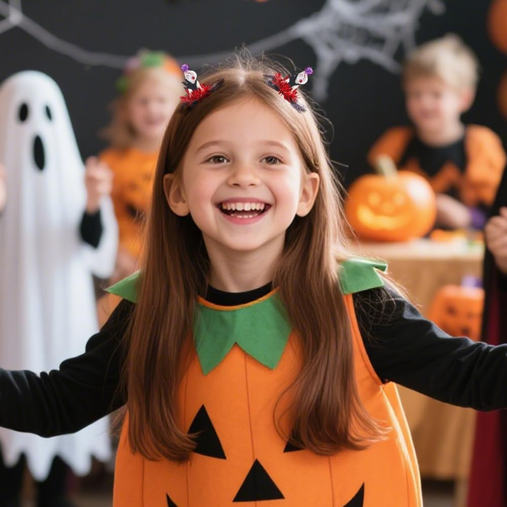 XFSRG Hair Clips Women Girls Halloween Hair Clips Small Gothic Hair Accessories Hairpin for Party and Costume image number 4