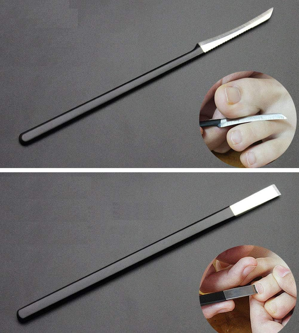 Pedicure Knife Set, 4Pcs Professional Stainless Steel Ingrown Toenail Knife Tools with Storage Bag Nail Knives Cuticle Remover for Feet Ingrown Toe Nail Correction Pedicure Tools Kit image number 1