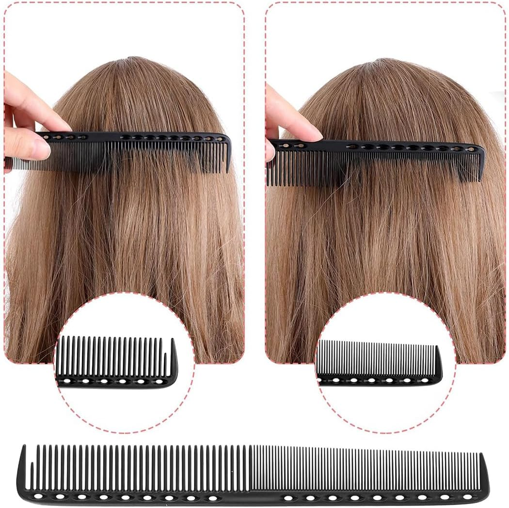 NIANOPKM 4 Hair Combs - Shatterproof Premium Men'S Antistatic Hair Comb Hairdresser for Hair Cutting - Men & Women - Hair Cutting Comb - Hair Comb - Comb Antistatic - Shaving Comb image number 3